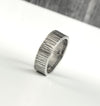 sterling silver textured stacking ring