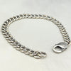 sterling silver curb chain bracelet