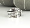 sterling silver and smokey quartz ring