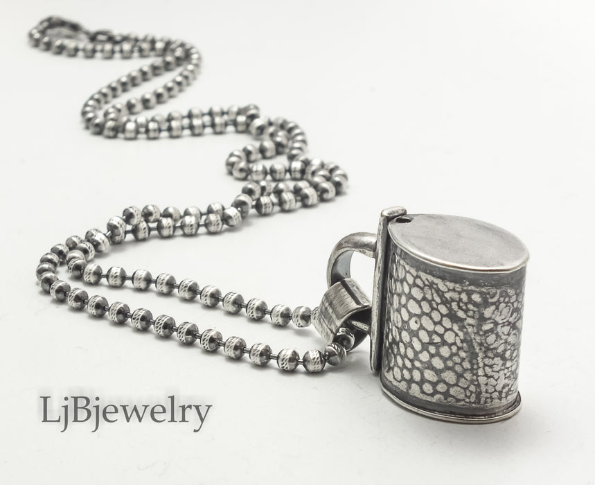 Sterling Silver Purse Necklace