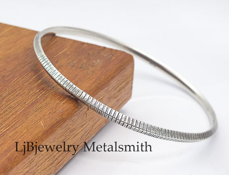 sterling silver bangle bracelet