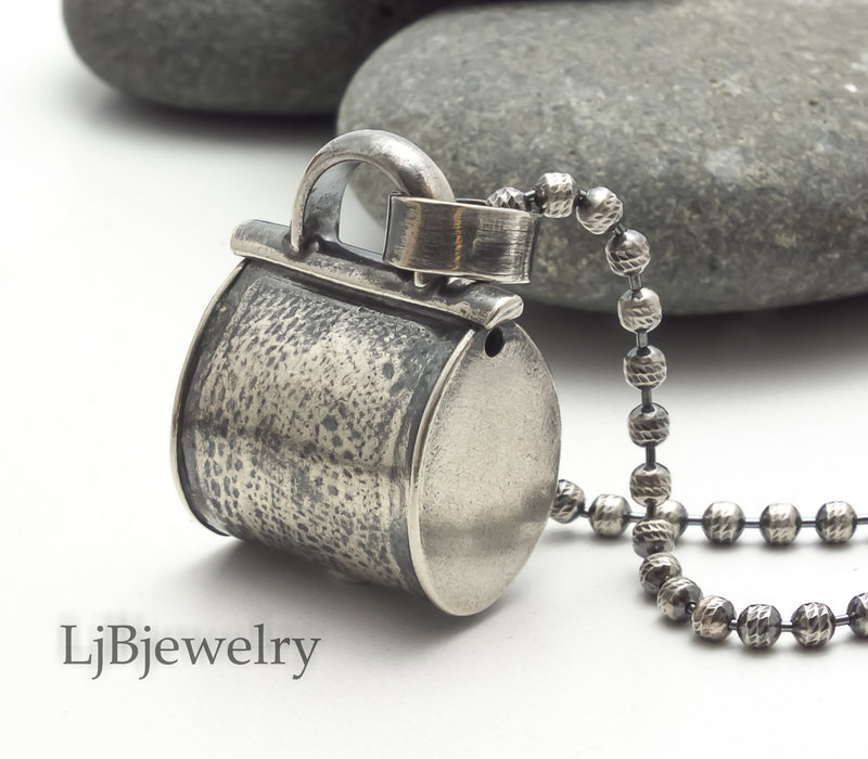 sterling silver purse pendant 
