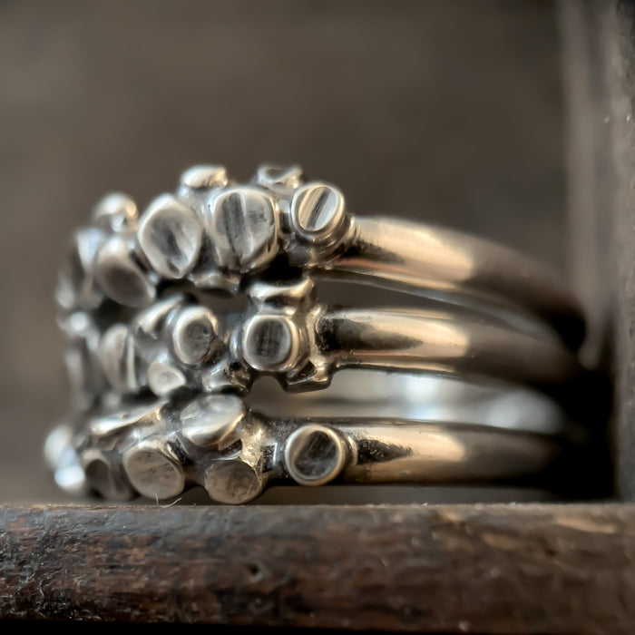 Sterling Silver Pebble Stacking Ring