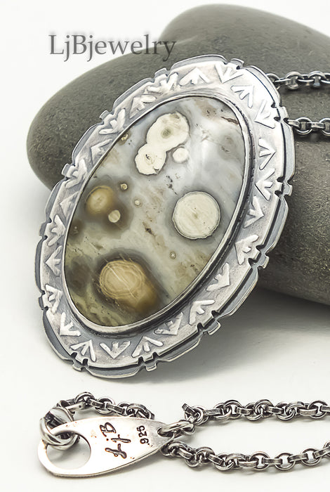 Sterling Silver Jasper Necklace