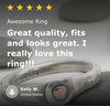 five star review for mixed metal thumb rings