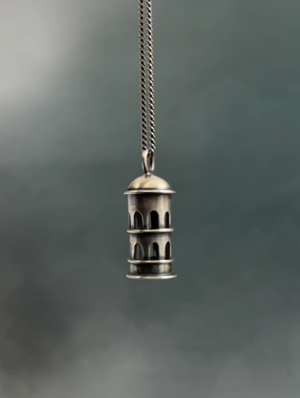 handmade tower pendant