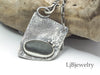 sterling silver pendant with beach stone