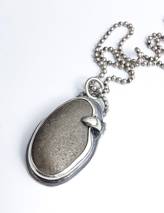 cape cod beach stone pendant