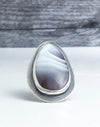 handmade silver agate ring