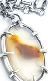 carnelian agate pendant necklace