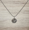 sterling silver ammonite pendant necklace