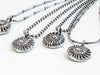 silver ammonite necklaces