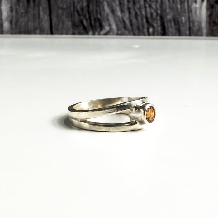 Sterling Silver Citrine Ring