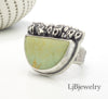 sterling silver cochise turquoise statement ring