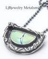 silver turquoise pendant