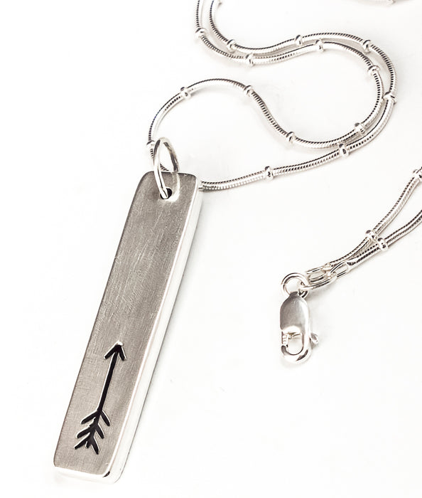 sterling silver hollow form pendant