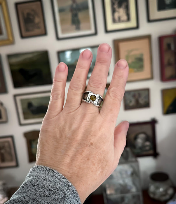 sterling silver tourmaline ring