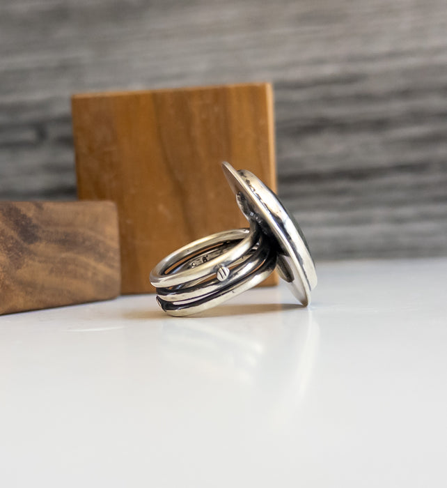 Sterling Silver Ocean Jasper Ring