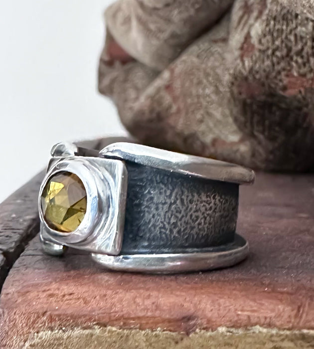 sterling silver tourmaline ring
