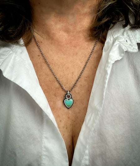 turquoise heart pendant