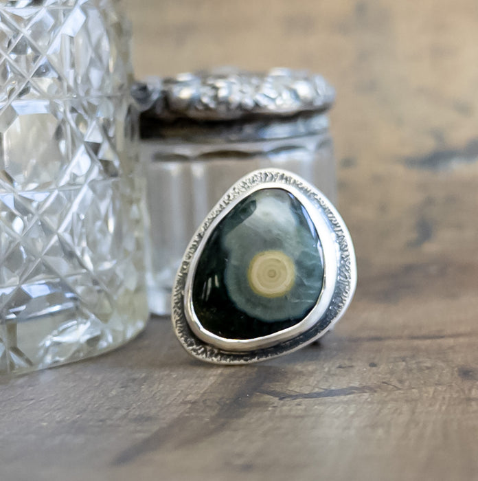 Sterling Silver Ocean Jasper Ring