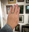 sterling silver green tourmaline ring