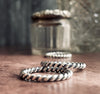 silver stacking rings