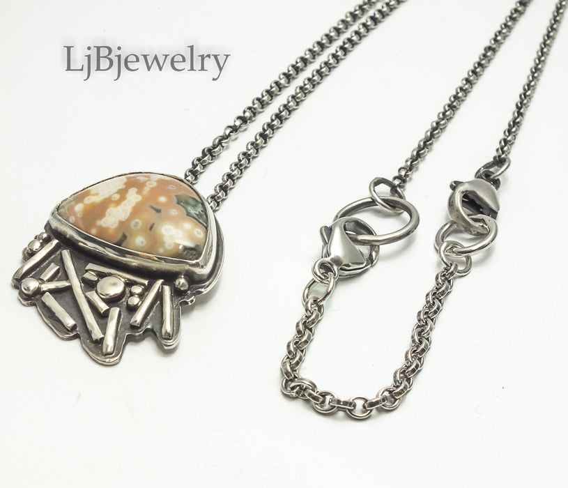 ocean jasper pendant necklace