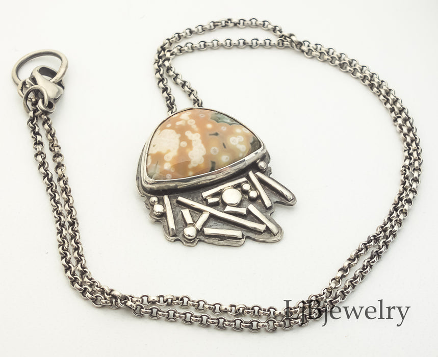 ocean jasper pendant necklace