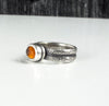 silver garnet ring