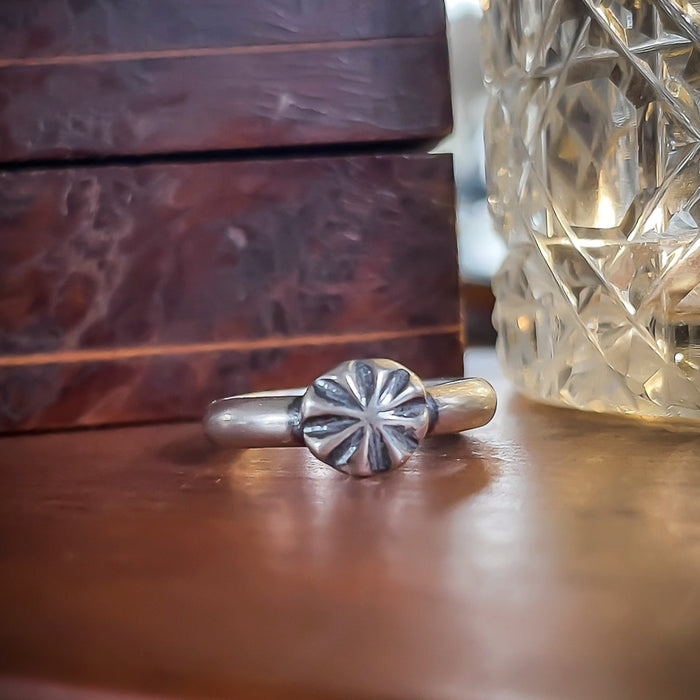 sterling silver star stacking ring