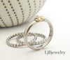 silver and gold star stacking ring set