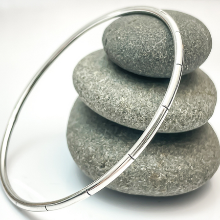 silver stacking bangle