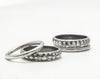 sterling silver spotted stacking ring