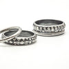 sterling silver spotted stacking ring