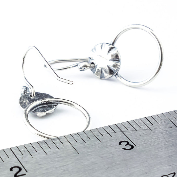 silver dangle earrings