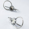 silver dangle earrings