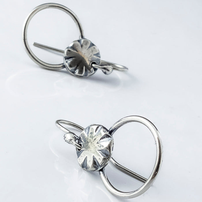 silver dangle earrings