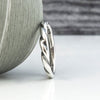 sterling silver twisted stacing ring