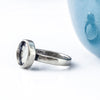 small sterling silver flower ring
