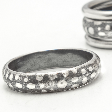 sterling silver stacking ring set