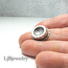 silver hollow form  statement ring for women