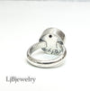 silver hollow form ring size 7.5