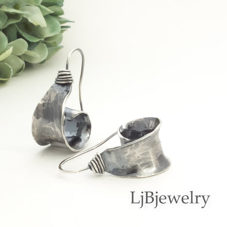 sterling silver saddle earrings