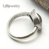 sterling silver leaf ring
