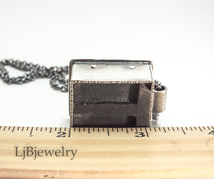 letterpress stamp pendant