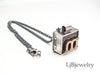 letterpress stamp pendant