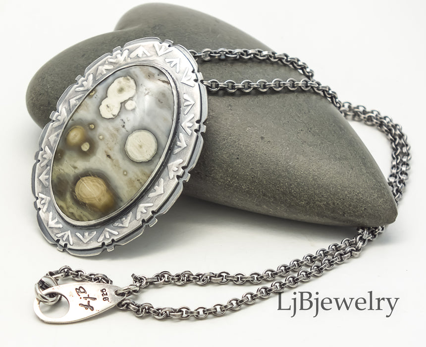 Sterling Silver Jasper Necklace