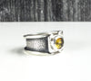 sterling silver tourmaline ring