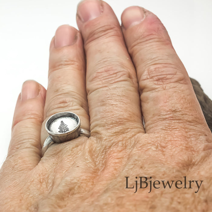 silver tree ring